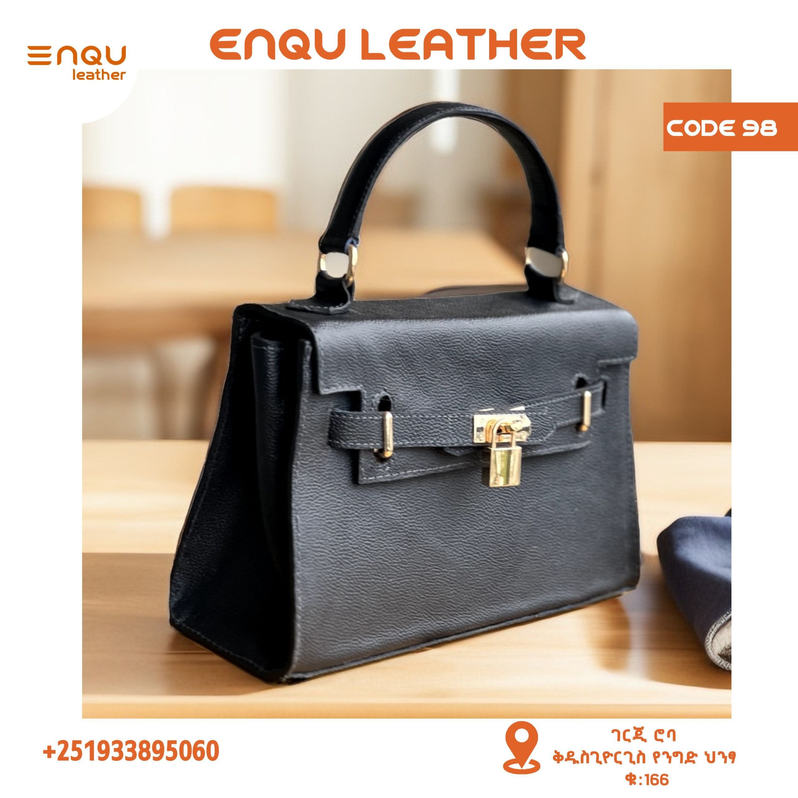 Kelly Design Leather Bag - Image 2