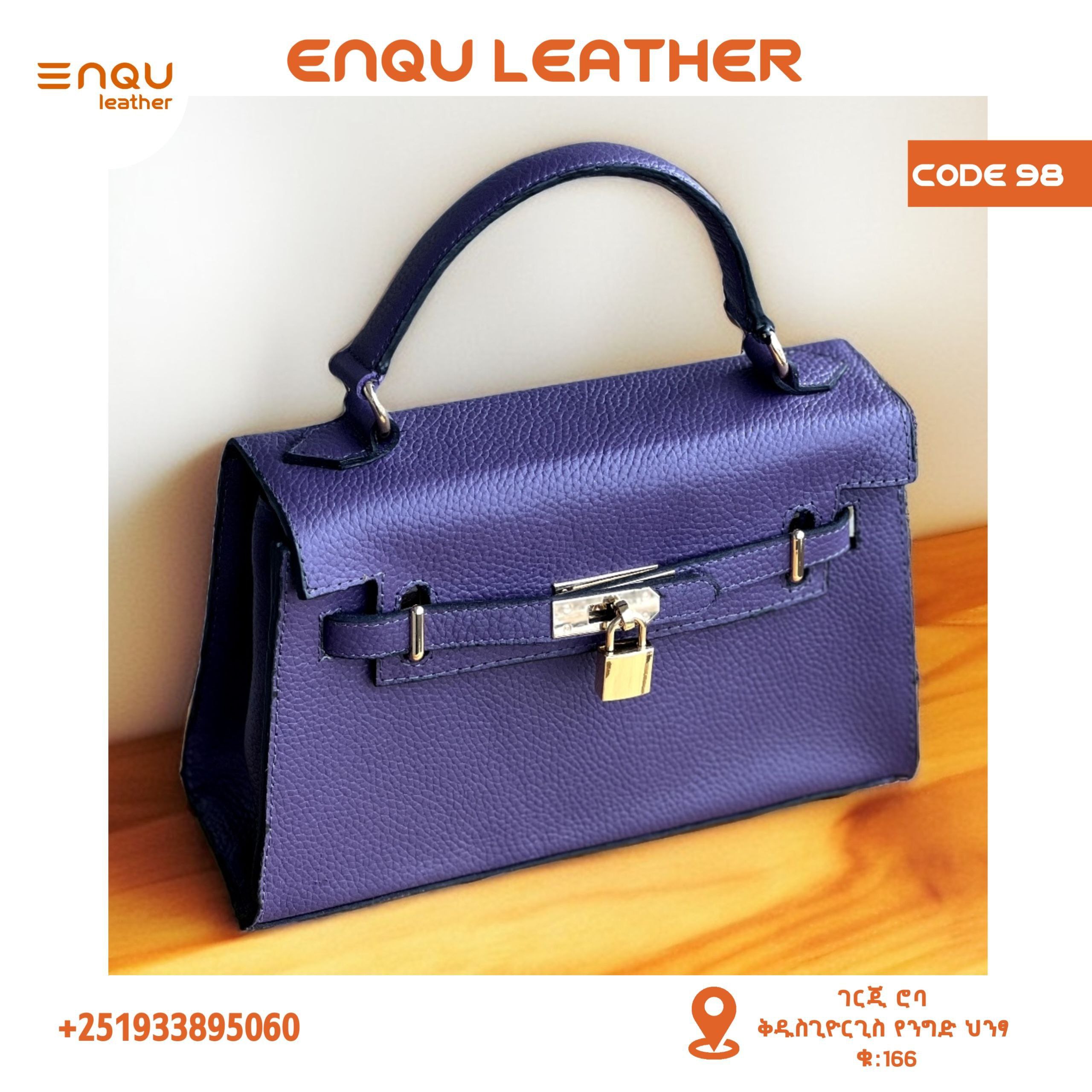 Kelly Design Leather Bag - Image 5