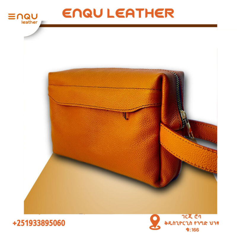 Leather Cosmetics Bag